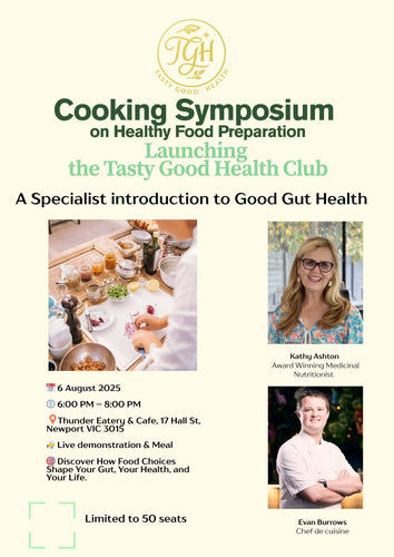 Cooking Symposium on Healthy Food Preparation Event Ticket