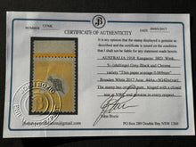 NEW 1918 Australia Kangaroo & Map 5 shilling (5 s) yellow stamp