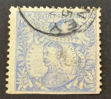1888 New South Wales Centenary 20/- Blue "Coat of Arms" Stamp