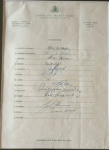 1980 Australian Cricket Team Celebration