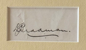 Donald Bradman collectors memorabilia