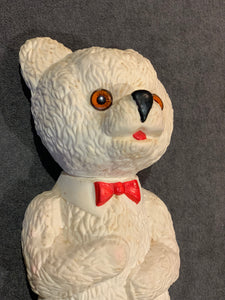 1950's Vintage Rubber Squeak Teddy Bear